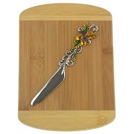 Acorn Cheese Spreader Bundled with Bamboo Cheese Board