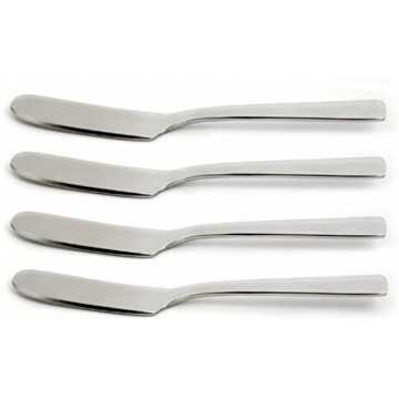 Norpro Set of 4 Polished Silver Stainless Steel Spreaders Dishwasher Safe,