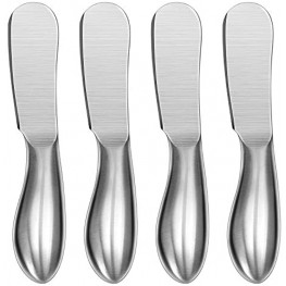 Spreader Knife Set WoneNice 4-Piece Cheese and Butter Spreader Knives One-piece Stainless Steel Gifts for Father's Day Christmas Birthday Parties Wedding Anniversary and Thanksgiving Day