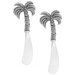 Wine Things Palm Tree Cheese Spreader 4 1 2" L Sliver