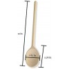 10- Inch Long Handle Wooden Kitchen Spoons Baking Mixing Serving Craft Utensils Bulk Oval Spoon Puppets Beechwood Long Handle Set of 12 MR. WOODWARE