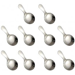 erduoduo10pcs stainless steelMini Spoons Small saltSpoons MilkPowderTeaCoffeeHoneySugarSeasoning candy spoon,Baby Spoon