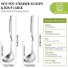 Stainless Steel Hot Pot Strainer Scoops Hotpot Soup Ladle Spoon Set Skimmer Spoon Slotted Strainer Ladle Gravy Ladle Colander Kitchen Cooking Utensil 4
