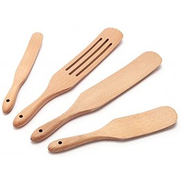 Wooden Spurtle Set Spurtles Kitchen Tools As Seen on TV Wooden Spatula and Spurtle Set Products Teak Wood Heat Resistant & Nonstick Wooden Spoons for Cooking Spurtle for Stirring Mixing