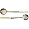 3 Ounce Solid Stainless Steel Portion Control Ladle Spoon For Measuring and Serving; Commercial Grade Serving Scoop [Pack of 2]