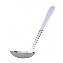 3 oz. 1 3 Cup Stainless Steel Ladle Portion Control Serving Spoon with a Purple Cool-Grip Handle 9.5 inches Long Dishwasher Safe Serving Utensils by GET BSRIM-52-PR