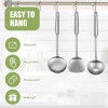 3 Pieces Chinese Wok Spatula and Ladle Skimmer Ladle Tool Set Stainless Steel Cooking Utensils with Skimmer Slotted Spoon Wok Spatula and Soup Ladle for Nonstick Cookware Cooking Baking Supplies