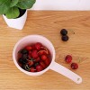 4Pcs Thickened Water Spoons Large Plastic Ladles Handle Water Scoops for Home Kitchen Bathroom 3 Ledles and 1 Washing Ball