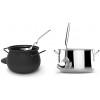 Bulckrew Soup Ladle and Ladle Spoon with S Shape Hanging Handle for Cooking Home Kitchen or Restaurant 304 Stainless Steel Ladle Ladle Strainer-Set of 2,12 Inch