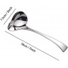 IMEEA 7inch Small Gravy Ladle 18 10 Stainless Steel Soup Ladle with Spout for Sauces Set of 2