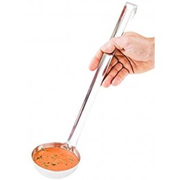 Met Lux 8 Ounce Serving Ladle 1 With Hook Handle Soup Ladle Dishwasher-Safe Corrosion-Resistant Stainless Steel Gravy Ladle For Stirring Pouring And Serving Restaurantware