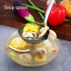 Soup Ladle,304 Stainless Steel Long Handle Soup Ladle,Oil Separation Hot Pot Tool Fat Separator Filter Grease Spoon For Stirring Serving Soups And More