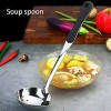 Soup Ladle,304 Stainless Steel Long Handle Soup Ladle,Oil Separation Hot Pot Tool Fat Separator Filter Grease Spoon For Stirring Serving Soups And More