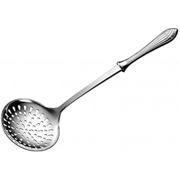 dearithe Skimmer Slotted Spoon ,304 Stainless Steel Strainer Ladle with Vacuum Ergonomic Handle Heavy Duty,for Kitchen Cooking Utensils,Frying Food,Spaghetti Noodle,4.76 in,Dishwasher Safe