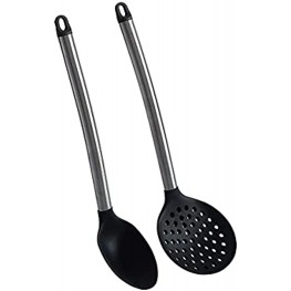 Simply Served Professional Skimmer and Spoon Standard Black