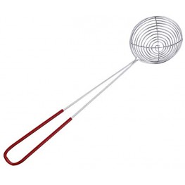 Skimmer Slotted Spoon Boba Pearl Scoop Strainers Colander Stainless Steel Slotted Spoon Kitchen Strainer Ladle for Kitchen Frying Food Pastasize:L