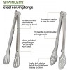 Brand Tongs Cooking Utensils Kitchen Utensils Kitchen Tongs Stainless Steel Food Tong Serving Tong,4 Pack 12 inch
