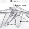 Dmoera 12 Pack Premium Small Serving Tongs Mini Stainless Steel Appetizer Tongs 5 Inch12.7cm Silver
