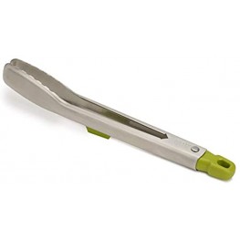 Joseph Joseph 10536 Elevate Steel Slimline Stainless-steel Tongs with Integrated Tool Rest Gray One Size