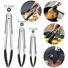 Lavador Tongs for Cooking Kitchen Tongs with Silicone Tips High Heat Resistant Locking Tongs Heavy Duty,Great Grips,Set of 3-7,9,12 inches