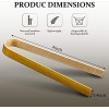 Mini Bamboo Tongs 4 Inch Long Toast Tongs Disposable Wooden Cooking Tongs Bamboo Cooking Utensils for Cooking Toast Bread Pickles Tea Supplies 90