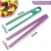 Toaster Tongs Set of 2 Silicone Tongs- Small 6 In & Large 8 In Toast Tongs for Salad Grilling Frying and Cooking Mini Tongs- Small Tongs as Toast Tweezers- Silicone Toast Tongs- Silicon Tongs