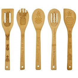 5PCS Pineapple Wooden Cooking Spoons Set,Pineapple Kitchen Decor,Pineapple Decor,Pineapple Gifts,Pineapple Themed,Pineapple Kitchen Utensils Housewarming Wedding Mom Kitchen Gifts Idea Kitchen Decor