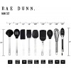 Rae Dunn Everyday Collection 9 Piece Mini Kitchen Utensil Set Stainless Steel and Silicone Kitchen Tools- Black