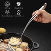 Stainless Steel Kitchen Utensil Set Standcn 9 PCS Cooking Utensils Solid Spoon Slotted Spoon Meat Fork Spatula Soup Ladle Skimmer Slotted Spatula Spaghetti Server Large Spoon
