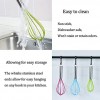 OYV Whisk Whisks for Cooking Upgraded Silicone Mini Whisk 3 Pack Sturdy Colored Balloon Egg Beater for Blending Whisking Beating Stirring Cooking Baking 3 Pack Blue