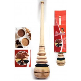 Wooden Whisk Stirrer Molinillo Mexican Chocolate Cocoa Mixer Stirrer Frother New