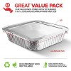 8x8 Foil Pans with Lids 20 Count 8 Inch Square Aluminum Pans with Covers Foil Pans and Foil Lids Disposable Food Containers Great for Baking Cooking Heating Storing Prepping Food