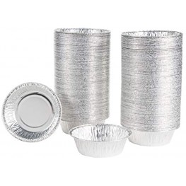 Aluminum Foil Pie Pans Disposable Tin Pan 4.8 x 1.5 x 4.3 in. 200 Pack