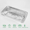 BAIDE PACK Disposable Foil Pans with Lids，8x4 Aluminum Pans with Covers 30Count，Food Containers Great for Baking，Cooking Heating Storing Prepping Food