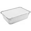 Belexy Aluminum Food Container with lids Disposable Aluminum Foil Pans Durable Aluminum Foil Container perfect for baking cakes roasting Prepping Food Pan with Lids 450 ML -Pack of 25