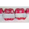 Disposable Aluminum Holiday 1 lb. Mini Loaf Pans with Clear Snap on Lid #9302X 10