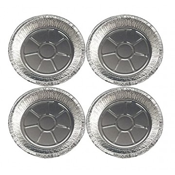 Set of 4 Durable Foil Large Pie Pan 9-5 8 x 1-3 16 Disposable Recyclable 10 Pie Pan Set of 4