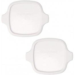 Corningware P-43-PC 2.75 Cup French White Lids 2 Pack