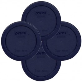 Pyrex 7202-PC 1113805 1 Cup Dark Blue Lid 4-Pack