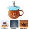 Tangser Silicone Cats Cup Lid Anti-dust Tea Cup Covers,Coffee Mug CoverCat 3 pcs