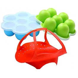 2 Mini Egg Bites Tray for 3 qt Instant Pot Accessory Silicone Steamer with Handles Included for Easily Taking the Tray Out the Hot Pot