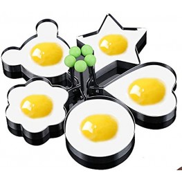 5PCS Stainless Steel Fried Egg Mold Egg Ring Egg Shaper Pancake Mold Kitchen Tool Pancake Rings