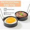 6 Pack Egg Rings,Stainless Steel Non Stick Circle Shaper Egg Ring Set,Round Egg Cooker Rings For Fried Egg,Pancakes,Sandwiches