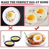 6 Pack Egg Rings,Stainless Steel Non Stick Circle Shaper Egg Ring Set,Round Egg Cooker Rings For Fried Egg,Pancakes,Sandwiches