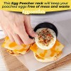 Eggssentials Egg Poacher Insert Stainless Steel Poached Egg Cooker Eggs Poaching Cup PFOA Free Egg Poachers Nonstick 7.25 Rack Compatible with Skillet Instant Pot Pressure Cooker 4 Poached Cups